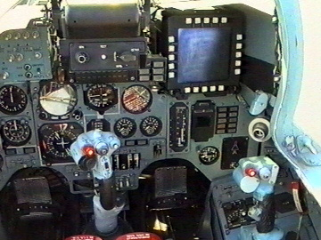 Su-27LL cockpit.